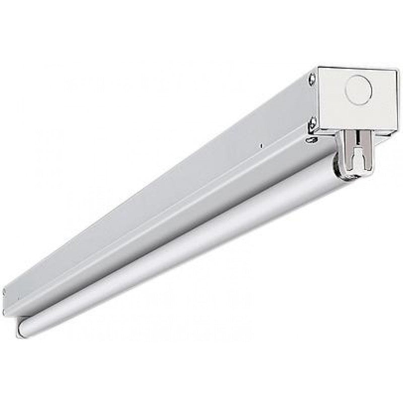 4 Foot 1 Lamp Strip Fixture, 32W T8, No Reflector, 120-277 Universal