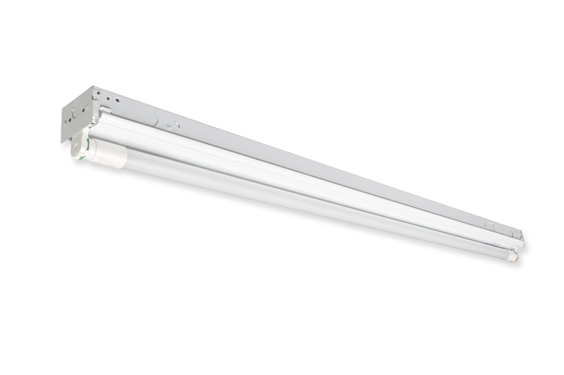 4 Foot 1 Lamp Strip Fixture, 32W T8, No Reflector, 120-277 Universal