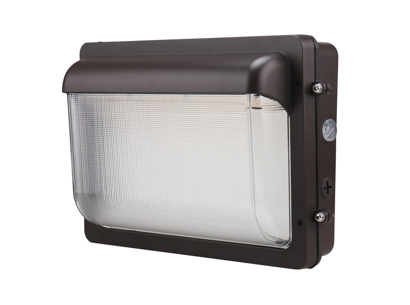 LED Slim Wall Pack Light - 60W - Wattage Selectable - 7980 Lumens - Photocell Included - SLWP - Forward Throw - DLC 5.1 Listed