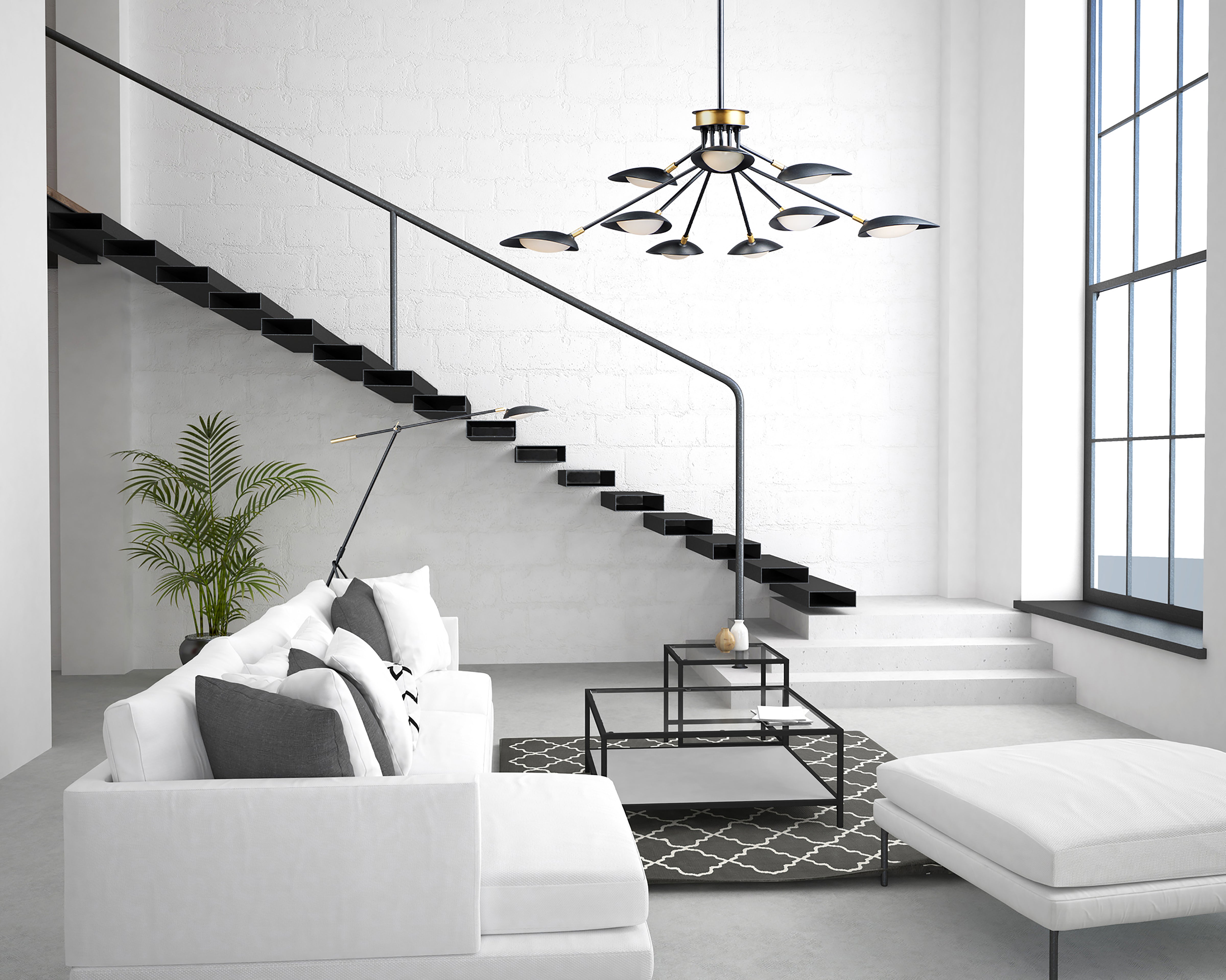 Scan LED 6-Light Pendant