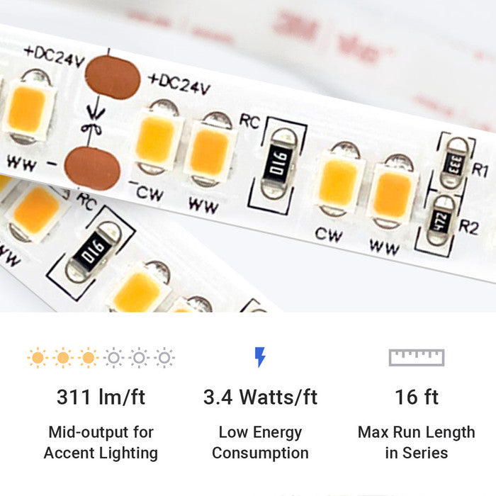 UltraBright™ Sienna Dim-to-Warm Series LED Strip Light