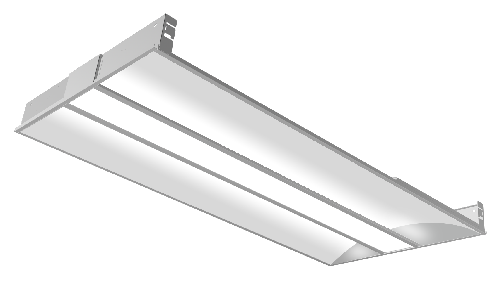 2x4 Premium Indirect LED Troffer, 5500 Lumen Max, Wattage and CCT Selectable, Dimming, 120-277V
