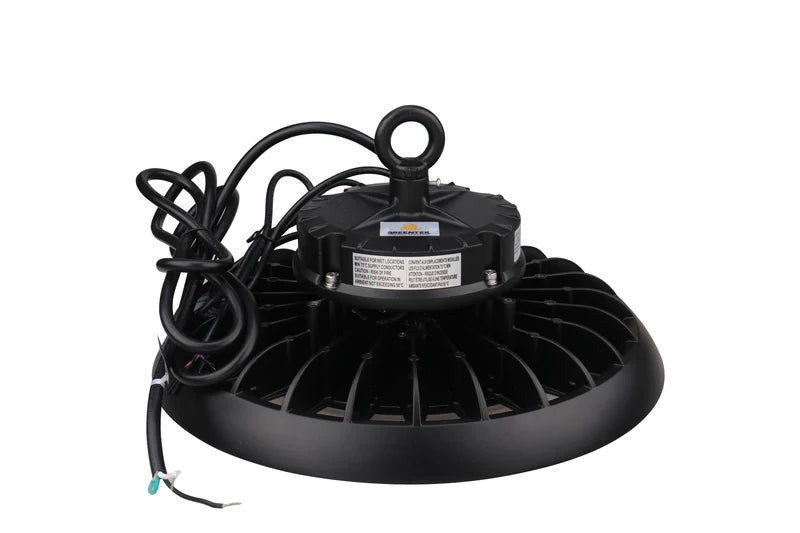 200W LED High Bay Light – 32,600 Lumens, Motion Sensor, Hook Mount, UL & DLC 5.1 Certified