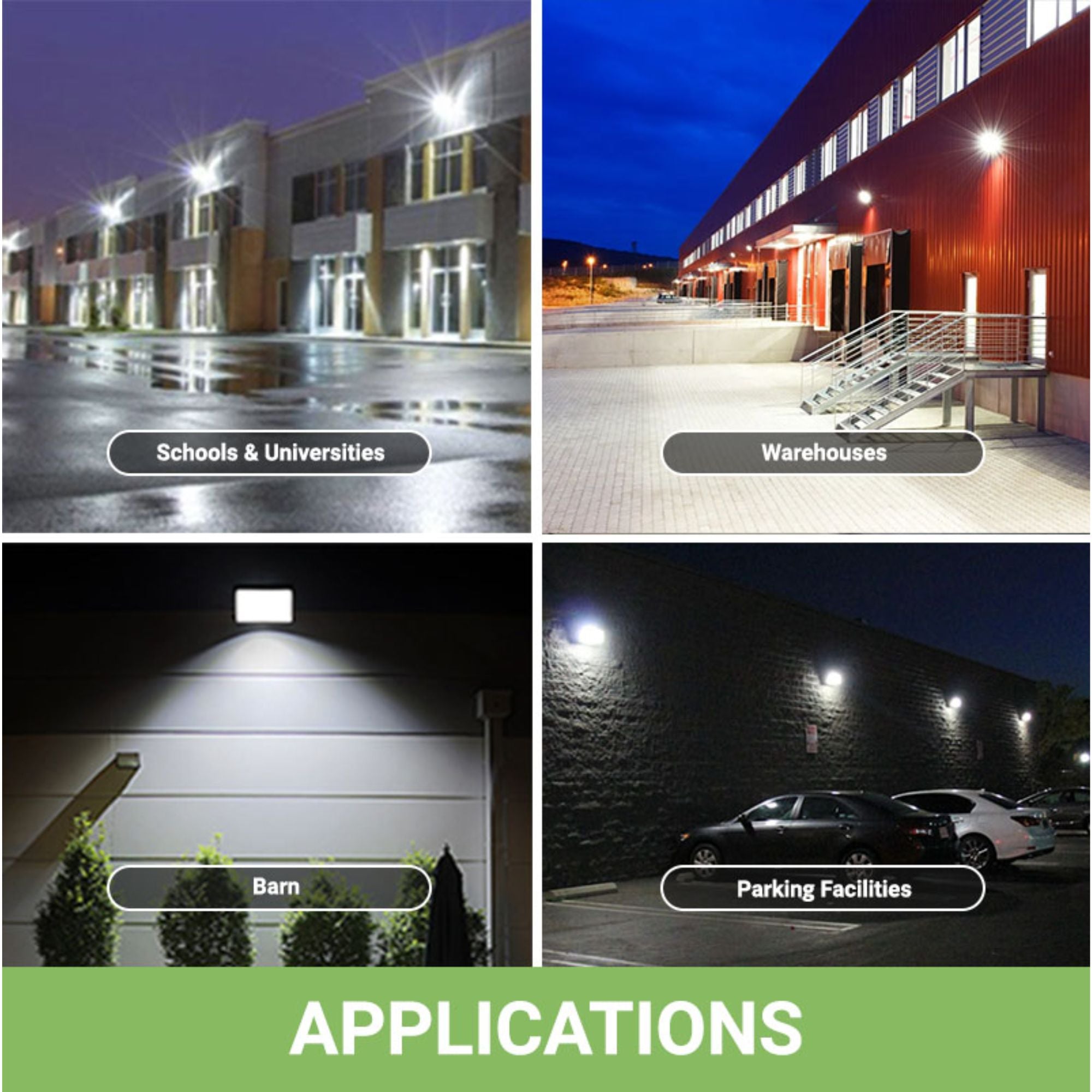 LED Wall Pack Light - Wattage Tunable (80W/60W/40W) - 136LM/W - Photocell Included - SWP5 - High Voltage - Forward Throw - UL+DLC Listed
