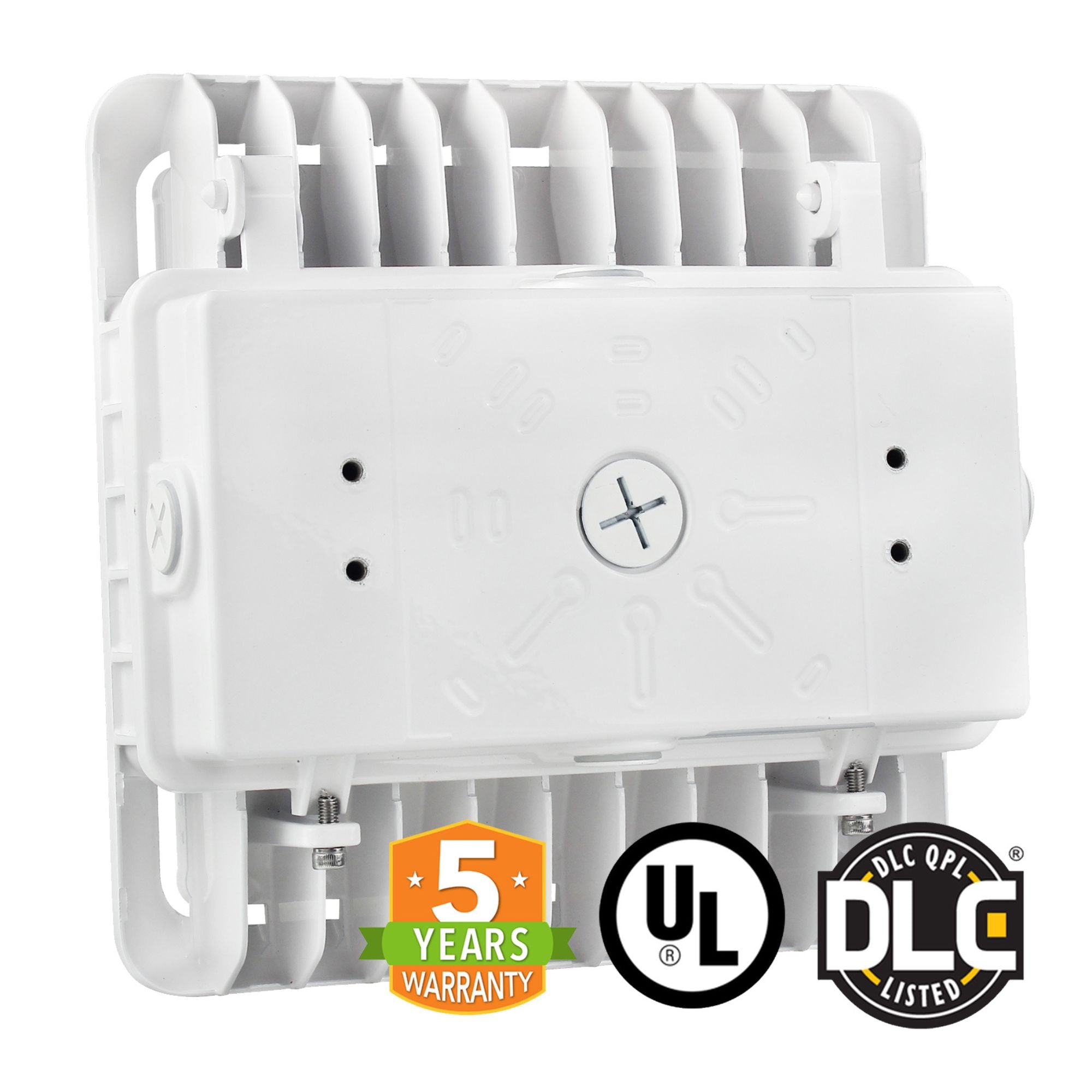 LED Canopy Light - 75W - 10,337 Lumens - Outdoor Parking Garage Light - PG02 - (UL+DLC Listed)