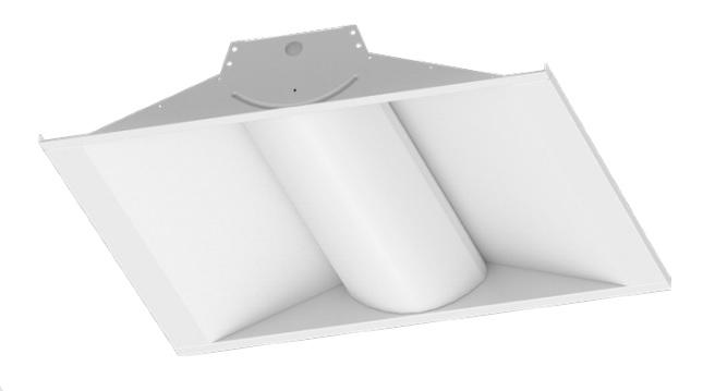 2x2 Foot Volumetric Troffer, 21 Watt, 120-277V, 2862 Lumens, 3000K, 3500K, 4000K or 5000K