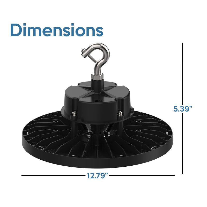 Aries G3 LED UFO High Bay, 150/200/240 Wattage Selectable, 120-277V, 33600 Lumen, CCT Selectable, White Finish