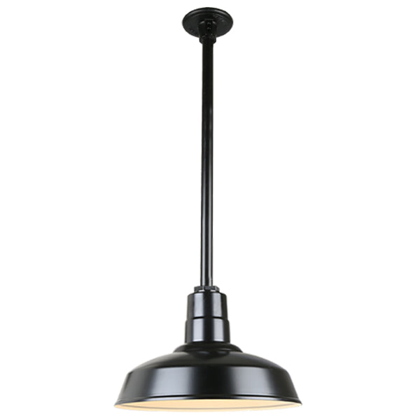 Quick Ship Hi-Lite 16" Warehouse Collection Stem Mount Pendant, H-QSN15116 Series Oil Rubbed Bronze Finish