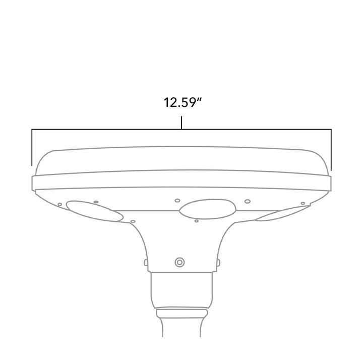 LED Solar Garden Light - 150 Lumens - Solar LED Courtyard Bollard Lights