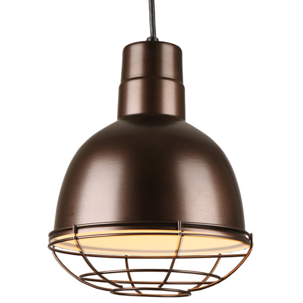 Quick Ship Hi-Lite 10" Deep Bowl Collection Cord Hung Pendant, H-QSN16110 Series Oil Rubbed Bronze Finish