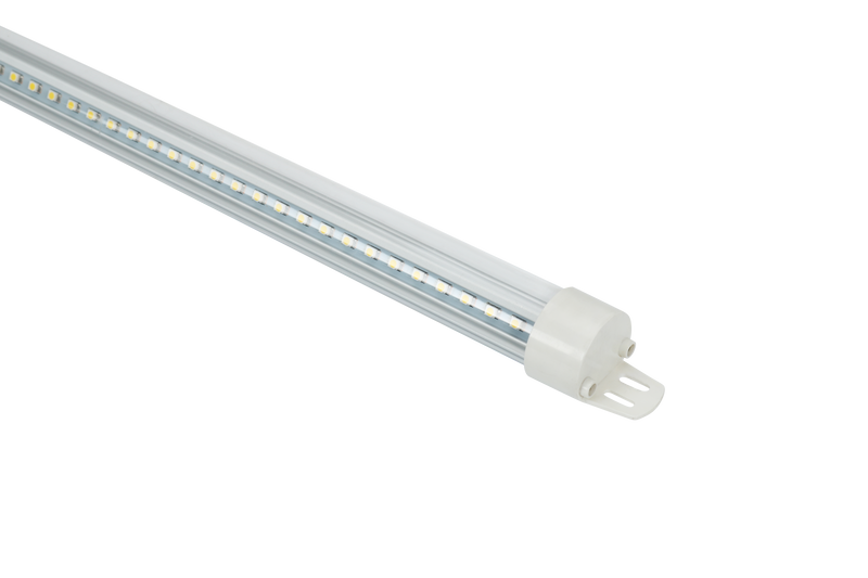 4FT T8 Refrigerator Tube Light, 2860 Lumens, 22W, 5000K, Non-Dimming, Single-end Input, Internal Driver, Frosted or Clear Lens, 100-277V