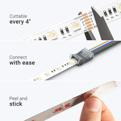 ColorBright™ RGB + Dynamic Tunable White Series LED Strip Light