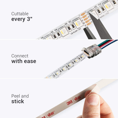 ColorBright™ RGBW Quad Chip LED Strip Light