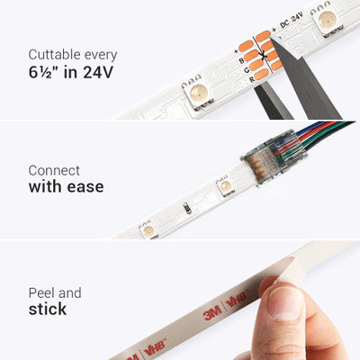 ColorBright™ RGB 150 Color Changing LED Strip Light