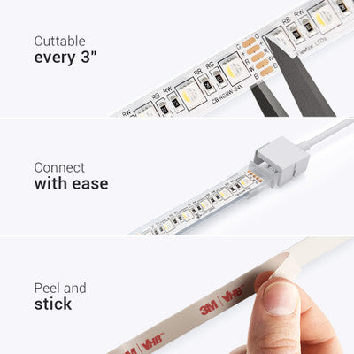 Outdoor (IP65) ColorBright™ RGBW Quad Chip LED Strip Light