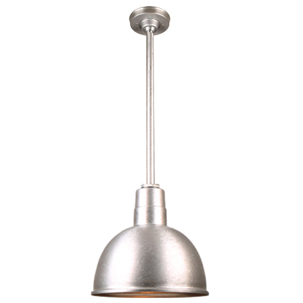 Quick Ship Hi-Lite 12" Deep Bowl Collection Stem Hung Pendant, H-QSN16112 Series Oil Rubbed Bronze Finish