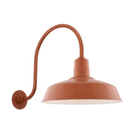 20" Shade Hi-Lite Gooseneck, Warehouse Collection, H-15120 Series (Available in Multiple Color Finishes)