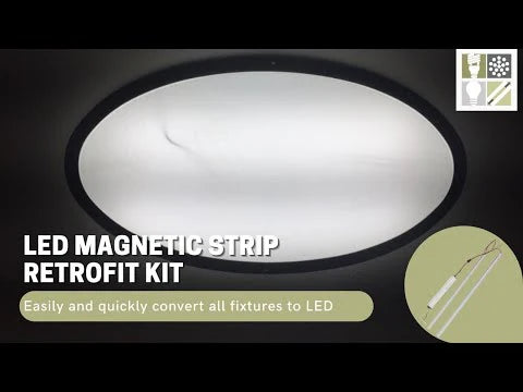 4 FOOT LED MAGNETIC STRIP RETROFIT KIT FOR LINEAR FIXTURES, 36W OR 50W, 120-277V, 4000K OR 5000K