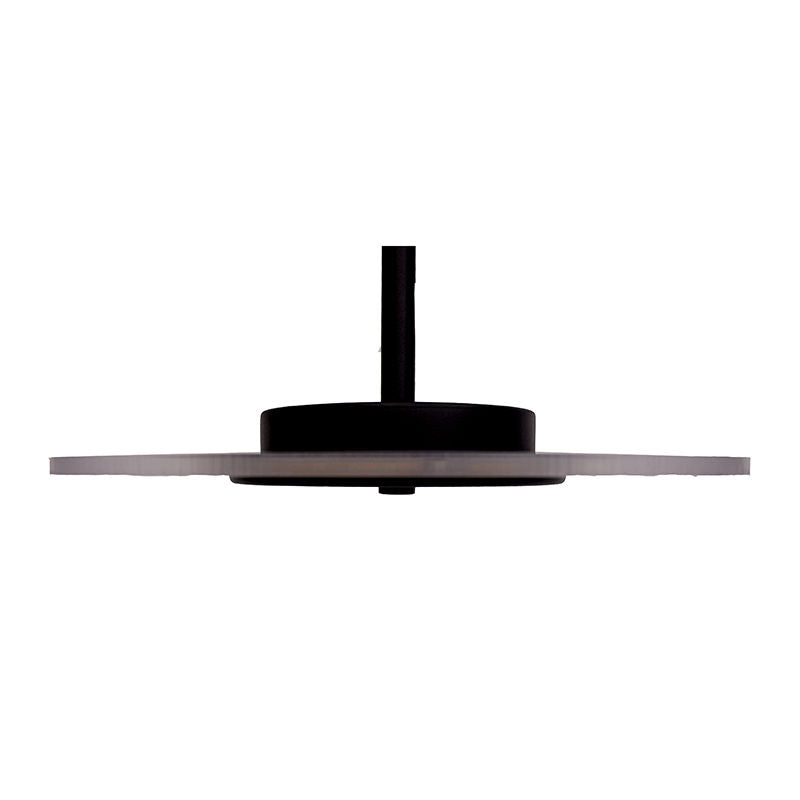 LED 10" Décor Accent Pendent Light, 12W, 700LM, 120V, CCT Selectable 2700K/3000K/35000K/4000K/5000K, Black Finish