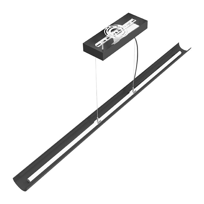 8' LED Direct or Indirect Linear Fixture, 4,500Lumens, 40W/50W/60W Selectable, 120-277V, CCT Selectable 3000K/3500K/4000K, White or Black Finish