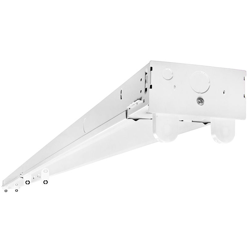 6 Pack, 8' LED-Ready Strip Light, 120-277V, White Finish