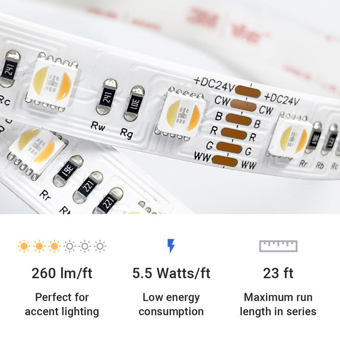 ColorBright™ RGB + Dynamic Tunable White Series LED Strip Light