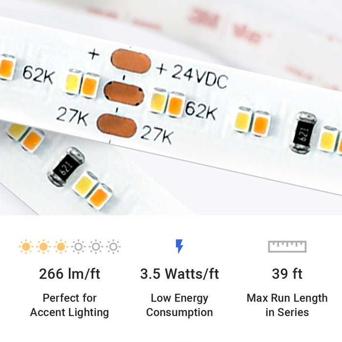UltraBright™ Architectural Dynamic Tunable White Series LED Strip Light - NEW Updated Version CRI90+