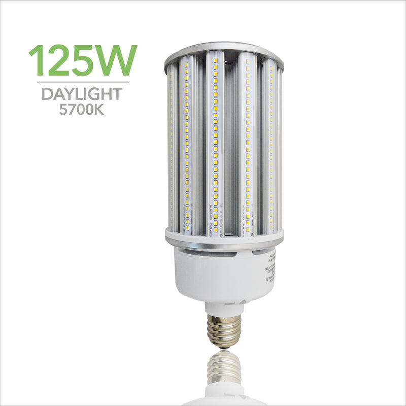 125W LED Corn Light Bulb - Replacement for Fixture 400W MH/ HPS/ HID - 5 Year Warranty - 6kV Surge Protection - (UL+DLC)