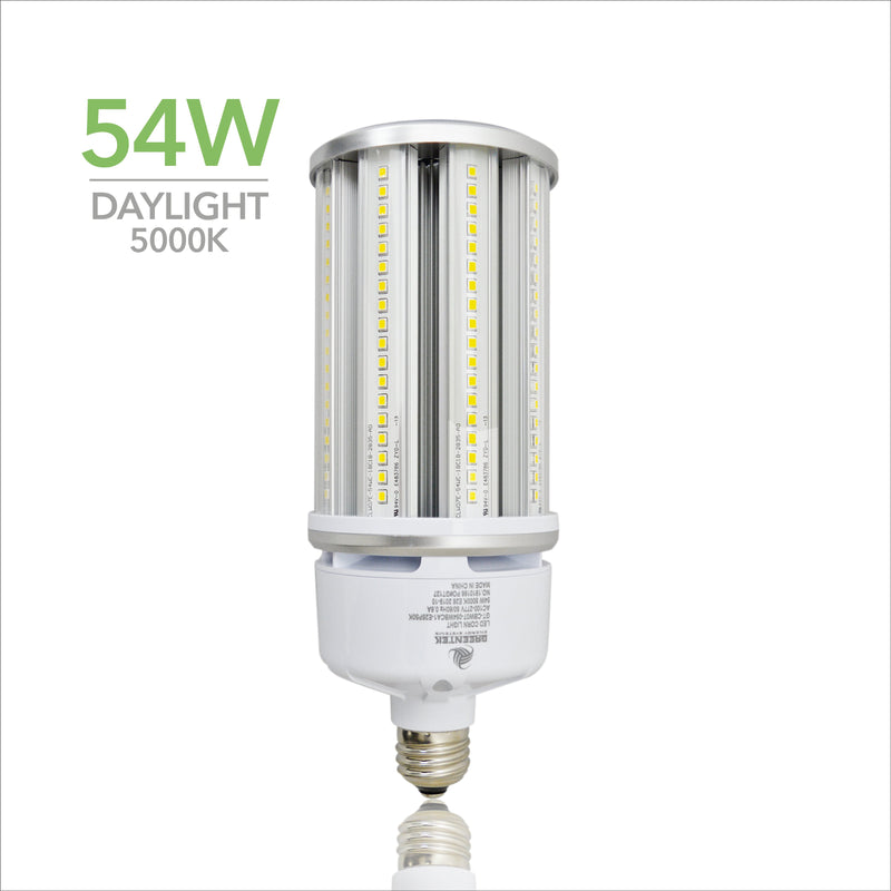 54W LED Corn Light Bulb - Replacement for Fixture 250W MH/ HPS/ HID - 5 Year Warranty - 4kV Surge Protection - (UL+DLC)