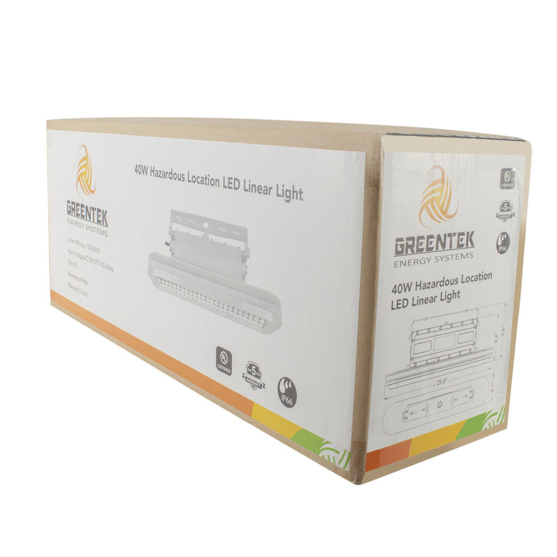 40W LED Explosion Proof Light for Class I Division 2 Hazardous Locations - 5600 Lumens - 150W HID Equivalent