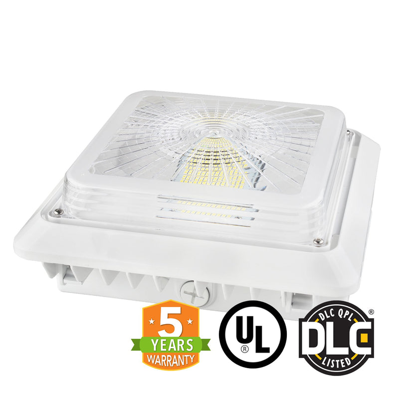 The LED Canopy Light series can be used for all different applications. These are great for saving energy in common places such as. parking garages. warehouses. gas station. outdoor walkways. and undergro