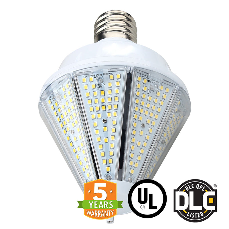 80W LED Corn Bulb Post Top - Top Socket - Mogul Base (E39) - (UL+DLC)