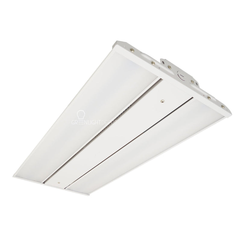 LED Linear High Bay 110W, Frosted Lens - Chain Mounting- Industrial Lighting fixture